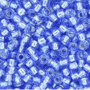 Toho seed beads 8/0 round Silver-Lined Lt Sapphire - TR-08-33